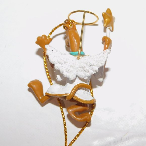 Vintage 2000 Scooby Doo Scooby as Angel Mini 1.75" Christmas Tree Ornament - Picture 4 of 4